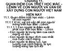 Quan điểm của triết học Mác - Lênin về con người và vấn đề xây dựng con người Việt Nam hiện nay