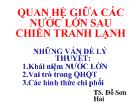 Quan hệ giữa các nước lớn sau chiến tranh lạnh