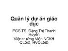 Quản lý dự án giáo dục