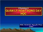 Quản lý hoạt động dạy học