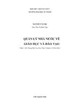 Quản lý nhà nước về giáo dục và đào tạo