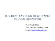 Quy trình xây dựng bộ sưu tập số sử dụng greenstone