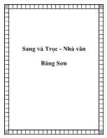 Sang và Trọc - Nhà văn Băng Sơn