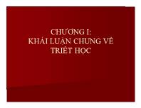 Tài liệu về triết học