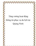 Tăng cường hoạt động thông tin phục vụ du lịch tại Quảng Ninh