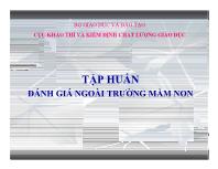 Tập huấn đánh giá ngoài trường mầm non