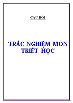 Trắc nghiệm môn Triết Học