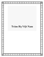 Trăm Họ Việt Nam