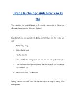 Trang bị cho học sinh bước vào kì thi