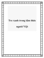 Tre xanh trong tâm thức người Việt