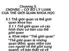 Triết học Mac - Lê nin - Chương 5: Cơ sở lý luận của thế giới quan khoa học