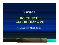 Triết học Mac - Lê nin - Chương 5: Hoc thuyết giá trị thặng dư