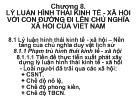 Triết học Mac - Lê nin - Chương 8: Lý luận hình thái kinh tế - Xã hội với con đường đi lên chủ nghĩa xã hội của Việt Nam