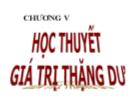 Triết học Mac - Lê nin - Chương V: Học thuyết giá trị thặng dư