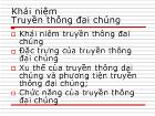 Truyền thông đại chúng