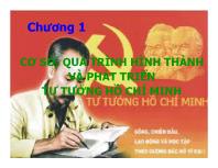 Tư tưởng Hồ Chí Minh - Chương 1: Cơ sở, quá trình hình thành và phát triển tư tưởng Hồ Chí Minh