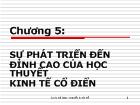 Tư tưởng Hồ Chí Minh - Chương 5: Sự phát triển đến đỉnh cao của học thuyết kinh tế cổ điển