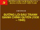 Tư tưởng Hồ Chí Minh - Chương II: Đường lối đấu tranh giành chính quyền (1930 – 1945)