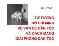 Tư tưởng Hồ Chí Minh - Chương II: Tư tưởng Hồ Chí Minh về vấn đề dân tộc và cách mạng giải phóng dân tộc