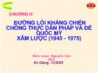 Tư tưởng Hồ Chí Minh - Chương III: Đường lối kháng chiến chống thực dân pháp và đế quốc mỹ xâm lược (1945 - 1975)