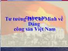 Tư tưởng Hồ Chí Minh - Chương IV: Tư tưởng Hồ Chí Minh về Đảng công sản Việt Nam