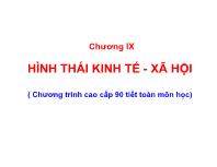 Tư tưởng Hồ Chí Minh - Chương IX: Hình thái kinh tế - Xã hội