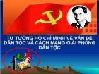 Tư tưởng Hồ Chí Minh về vấn đề dân tộc và cách mạng giải phóng dân tộc