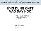 Ứng dụng công nghệ thông tin vào dạy học