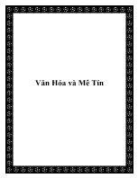 Văn hóa và mê tín