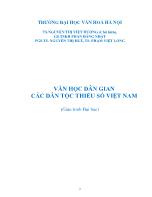 Văn học dân gian các dân tộc thiểu số Việt Nam