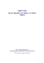 Việt Nam: Quan hệ đối tác phục vụ phát triển