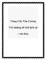 Vùng Chè Tân Cương Với những di tích lịch sử - Văn hóa