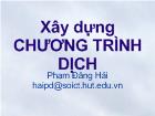 Xây dựng chương trình dịch