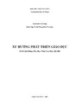 Xu hướng phát triển giáo dục