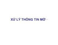 Xử lý thông tin mờ