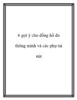 6 gợi ý cho đồng hồ đo thông minh và các phụ tải nút