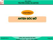 Bài giảng Anten góc mở