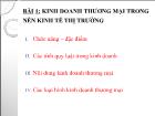 Bài giảng Bài 1: Kinh doanh thương mại trong nền kinh tế thị trường