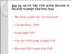 Bài giảng Bài 14: Quản trị vốn kinh doanh ở doanh nghiệp thương mại