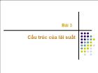 Bài giảng Bài 3: Cấu trúc của lãi suất