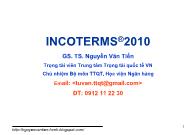 Bài giảng Bài 3: Incoterms