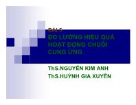 Bài giảng Bài 5: Đo lường hiệu quả hoạt động chuỗi cung ứng