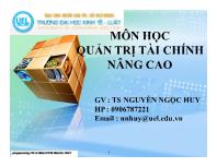 Bài giảng Cấu trúc vốn và đòn bẩy tài chính