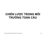 Bài giảng Chiến lược trong môi trường toàn cầu