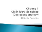 Bài giảng Chương 1: Chiến lược tác nghiệp (Operations strategy)