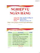 Bài giảng Chương 1: Giới thiệu hệ thống ngân hàng và tổng quan về ngân hàng thương mại