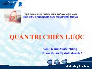 Bài giảng Chương 1: Một số vấn đề chung về quản trị chiến lược