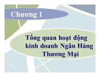 Bài giảng Chương 1: Tổng quan hoạt động kinh doanh ngân hàng thương mại