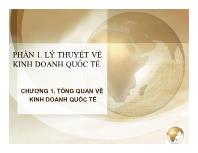 Bài giảng Chương 1: Tổng quan về kinh doanh quốc tế (tiếp)