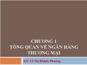 Bài giảng Chương 1: Tổng quan về ngân hàng thương mại - Lê Thị Khánh Phương